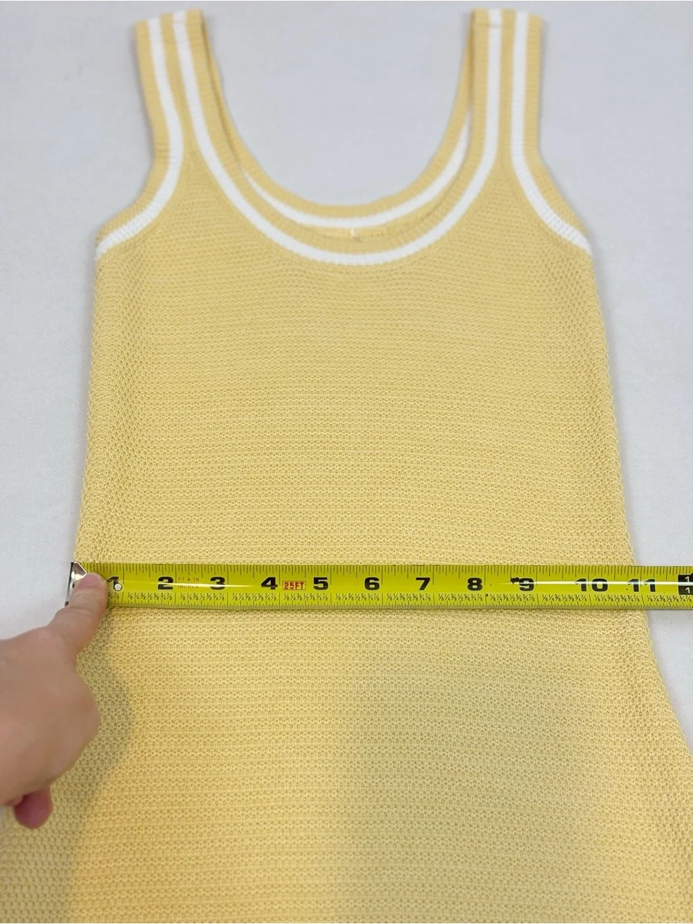 ALO Yoga Tennis Club Sweater Knit Dress in Yellow